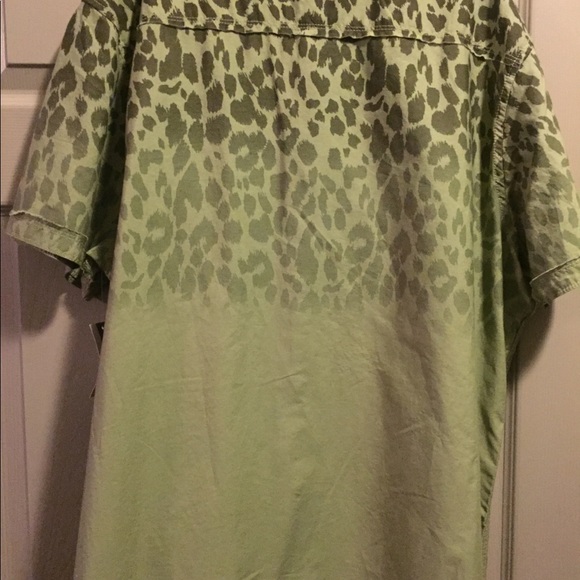 Green INC button up shirt XXL - Picture 3 of 3